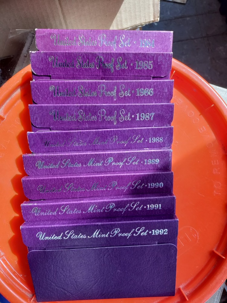 Proof Sets 1984-s through 1993-S, 2x1994-S, 1997-S, 1998-S