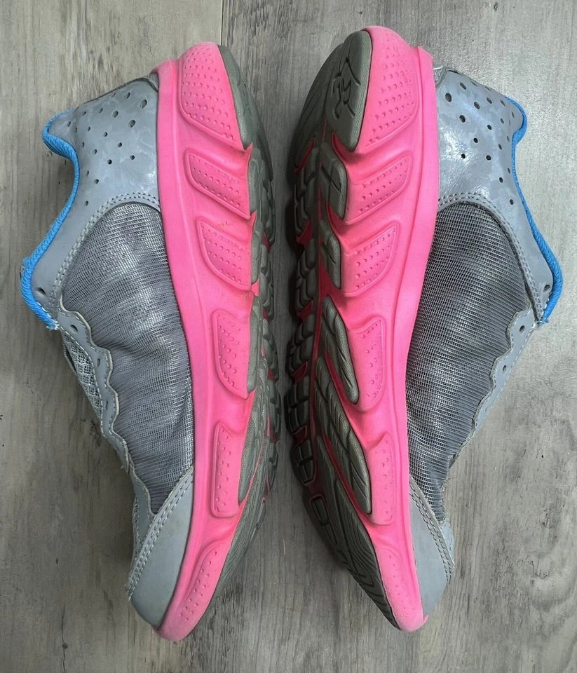 Under Armour Girls Assert 6  Gray Pink Blue Sneakers Youth Size 4.5Y - Image 3 of 4