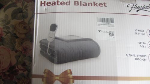 NEW TWIN SIZE ELECTRIC BLANKET, 10 HEAT SETTINGS, AUTOMATIC SHUT OFF