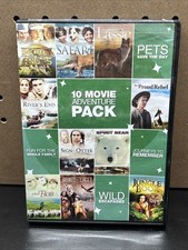 10 Movie Adventure Pack DVD Collection Over 14 Hours of Movies