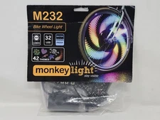 MonkeyLectric M232 Monkey Light Bicycle Wheel Light, 32 LEDs, Water-Proof - NEW