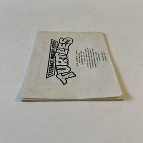 Notice Seule TEENAGE MUTANT HERO TURTLES Nintendo NES 88 -FRA 100% Officiel