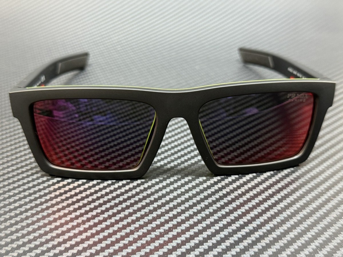 PRADA LINEA ROSSA PS 02ZSU 1BO10A Matte Black Mirror Red