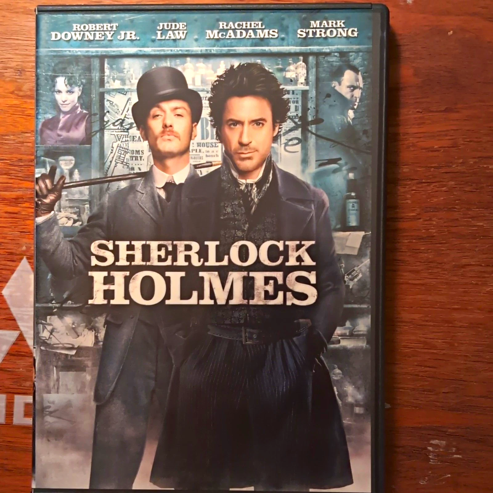 Sherlock Holmes Widescreen DVD (2009) PG-13 Eng Warner Bros Downey Jr Law