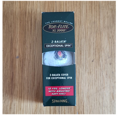 Top Flite XL 2000 Z-Balata Exceptional Spin Golfbälle Weiß Z-Balata 3 Stück