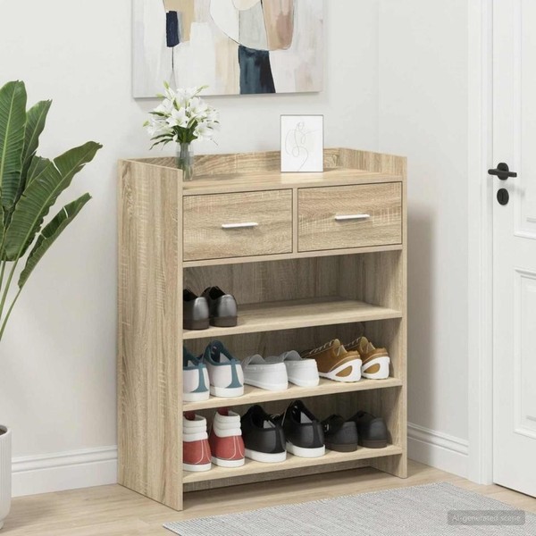 Schuhschrank 73,5 X 36 X 92 Cm Holzwerkstoff Sonoma-Eiche-image