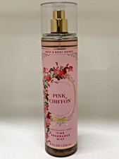Bath  Body Works Pink Chiffon Fine Fragrance Mist Spray 10 oz Single A2107A