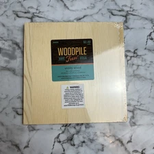 Woodpile Fun Utility Wood 6"x 6"x 0.25" Unfinished Craft Panels for DIY Projects