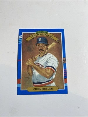 Cecil Fielder 1991 Diamond Kings Error No Dot After Inc #3