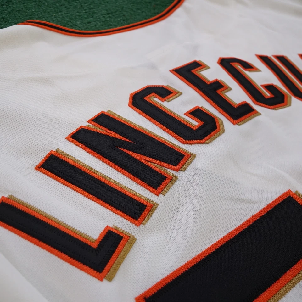 Camiseta masculina creme caseira Tim Lincecum San Francisco Giants 2010 World Series - Imagem 4 de 4