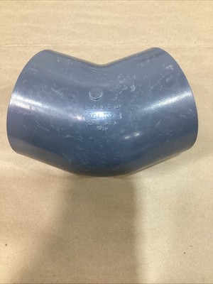 LASCO 45º ELBOW FITTING 4'' PIPE SIZE D2467 PVCI SCH. 80 NSF-PW USA