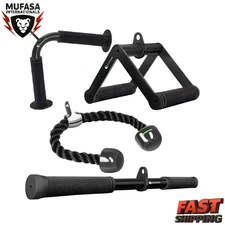 Cable Machine Attachment Set for Home Gym | LAT Pulldown & Weight Accessories
