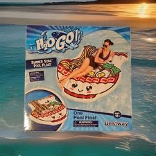 H2OGO! Summer Soba Ramen Noodle Mat Adult Inflatable Pool Float