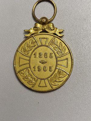 Antike Medaille 1865-1905 Kaiser Franz Joseph I. Österreich KuK Jubiläumsmedaill