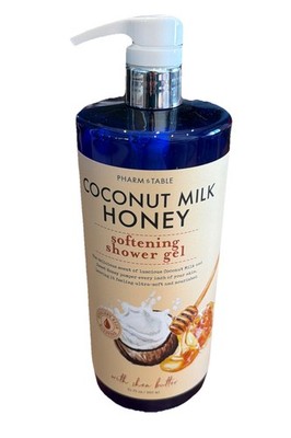 Pharm to Table Softening Shower Gel Coconut Milk Honey Shea Butter 32 Oz NEW