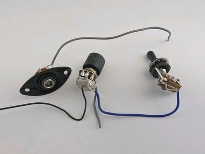 Dean MD24 Wiring Harness Control Single Volume Pot Knob Jack Plate
