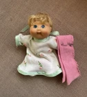 4.5” Small Cabbage Patch Doll 1996 Head Blonde Hair Blue Eyes No Body Tag