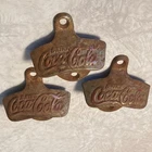 Vintage Original Starr X Coca Cola Bottle Opener Wall Mount - lot of 3