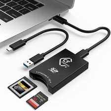 Image of CFexpress Type B & SD UHS-II Dual Memory Card Reader USB3.2 Gen2 10Gbps SDXC MMC