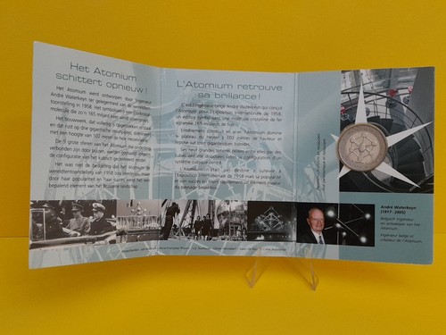 Moneta speciale 2 euro Belgio 2006, Atomium, in folder/ ASTA LIBERA - Foto 3 di 4