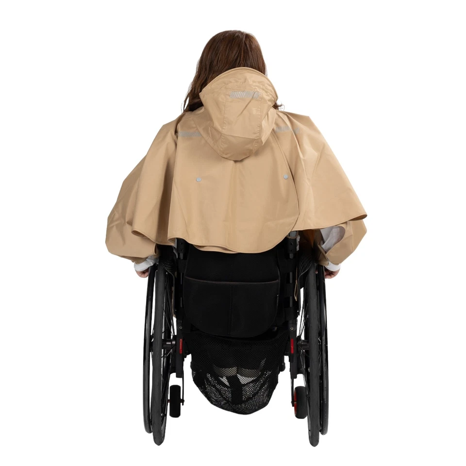 "Carewill Wheelchair Rainwear Set" Waterproof Windproof Separate Top & Pants - Image 2 of 4