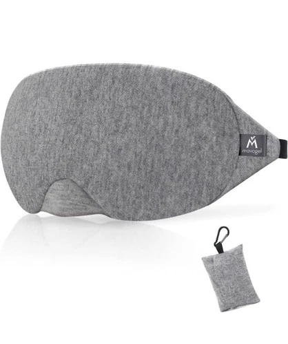 Mavogel Cotton Sleep Eye Mask - Updated Design Light Blocking Sleep Mask, Soft
