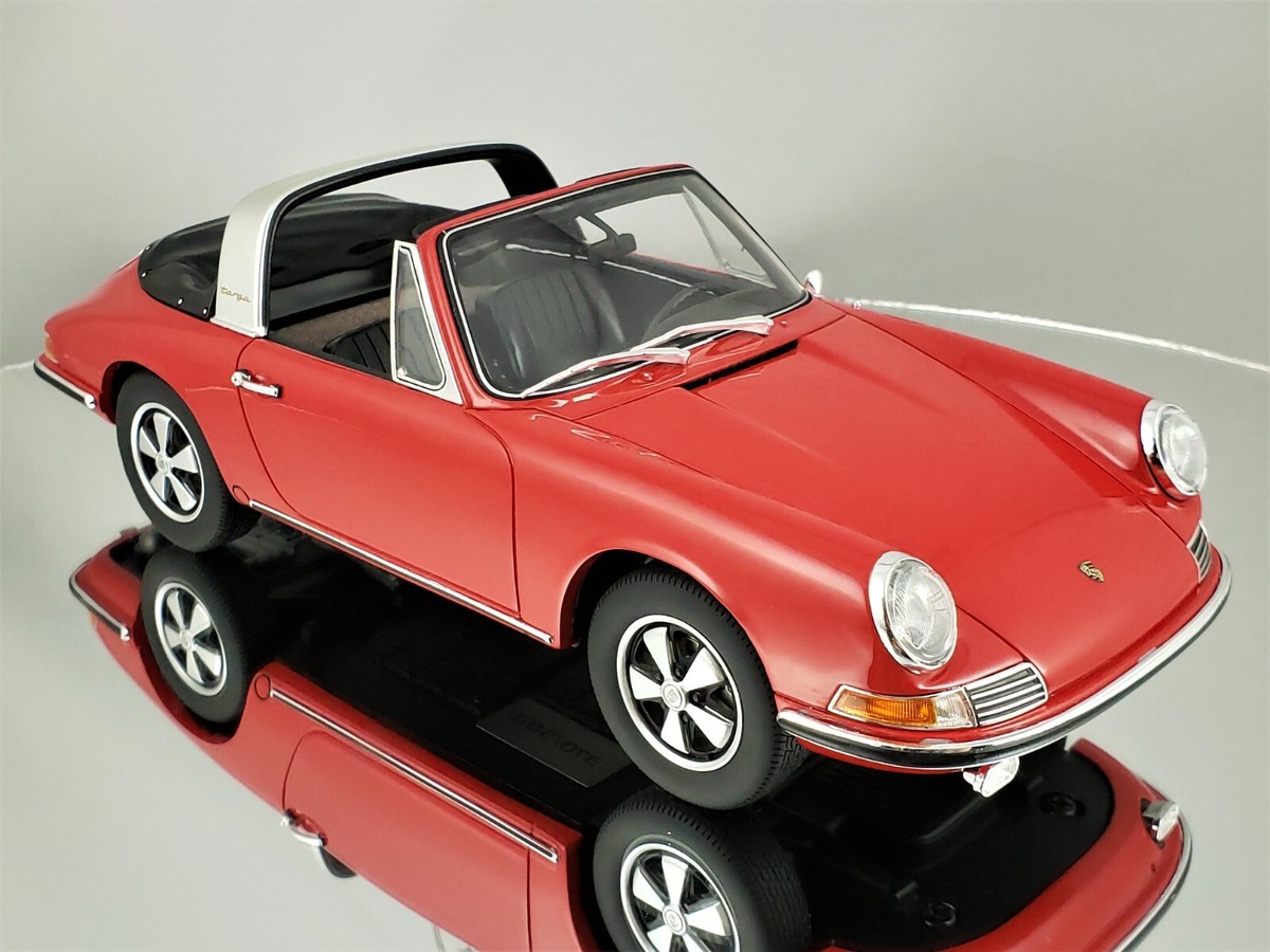 Revell 1:18 DIE-CAST MODEL コンバーチブル アメリカ GT Spirit Porsche 911 S (901) Targa 1967 Polo Red Resin