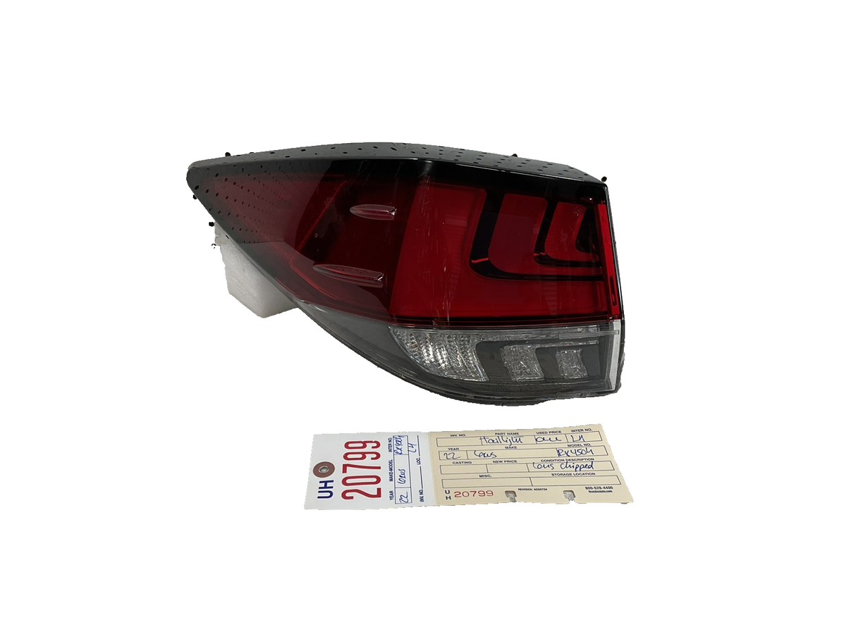 2020 2021 2022 LEXUS RX RX350 RX450H LEFT SIDE TAIL LIGHT LAMP OEM