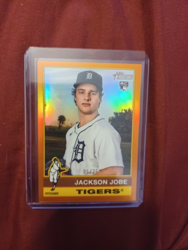 jackson jobe rc 2025 topps heritage orange refractor /25