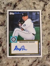 2011 Topps Lineage 1952 Design Auto Brandon League #52A-BL Auto