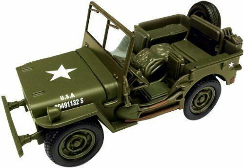 New Ray NMMM 1941 Military Jeep Willys & Chevy Flatbed SS61050A w/COA NIB