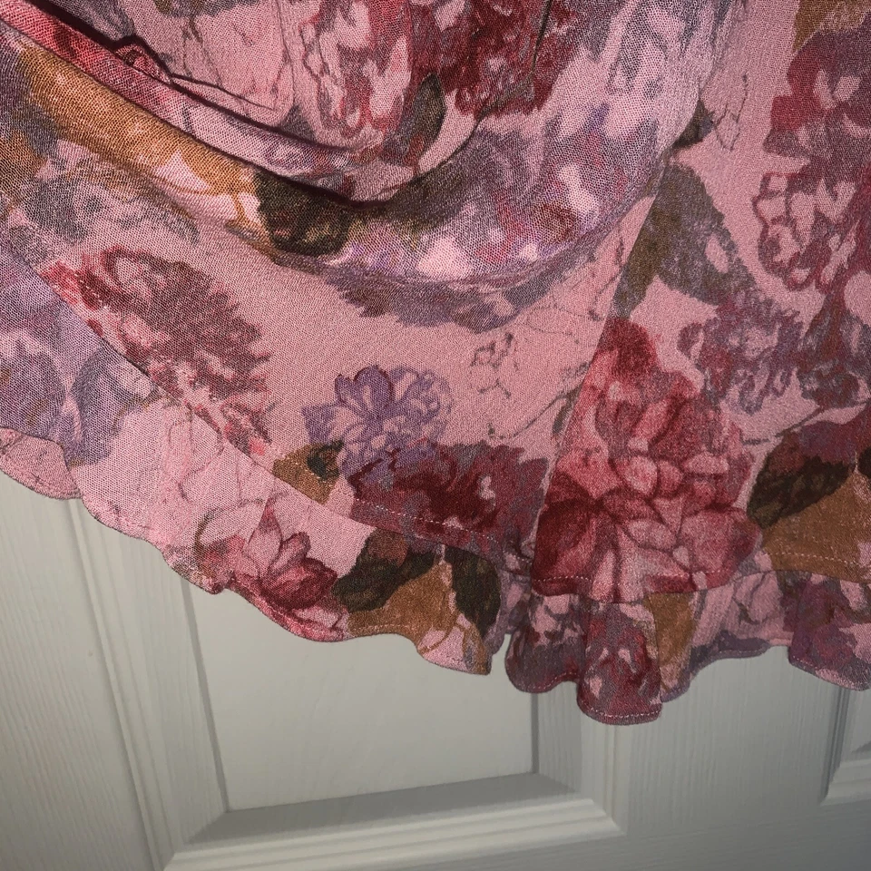 MOSSIMO Floral NUEVO Mono Pantalones Cortos Borde con Volantes Calce Suelto Ver Última Foto Org 24.99 Foto 4 de 4