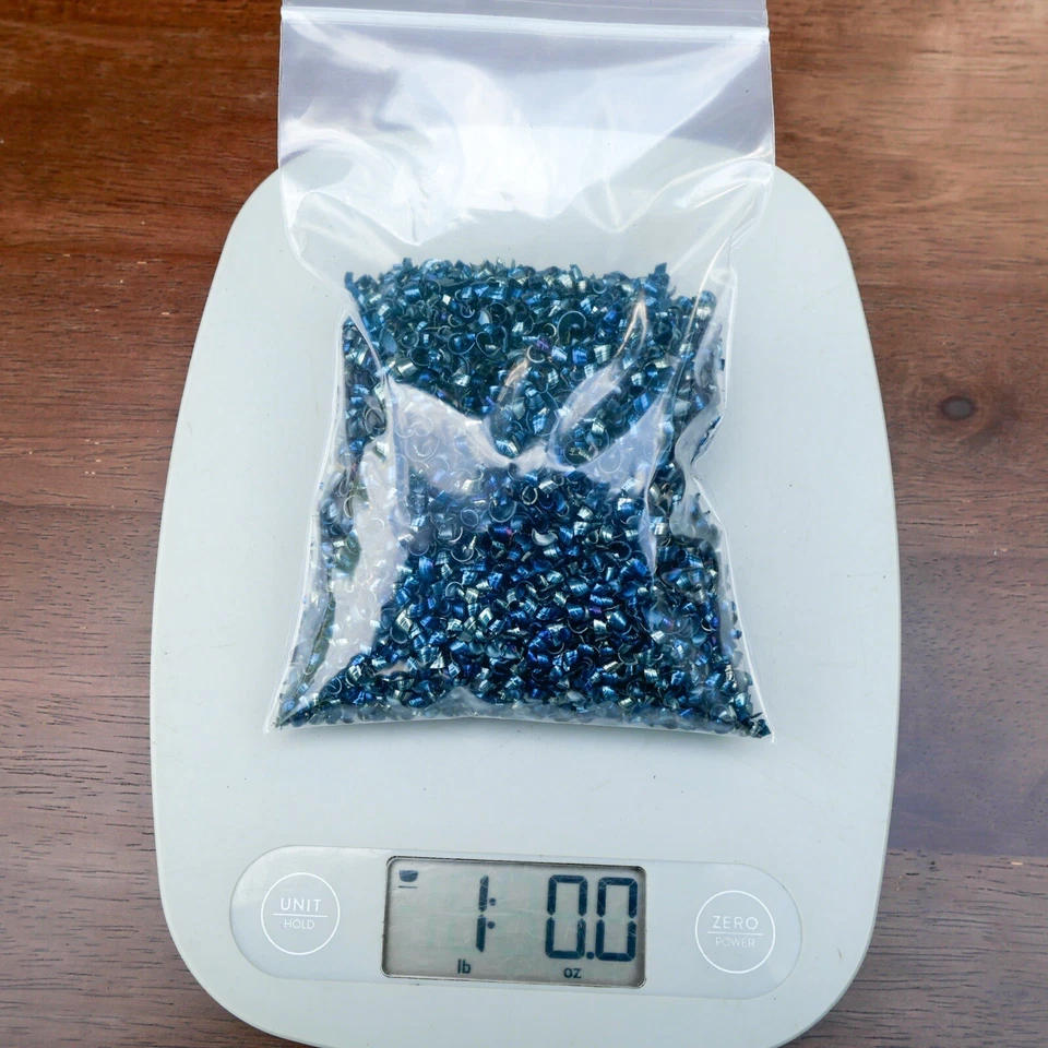 Blue 4140 Steel Alloy Shavings - Orgonite Supplies - By The Pound - Image 3 of 4