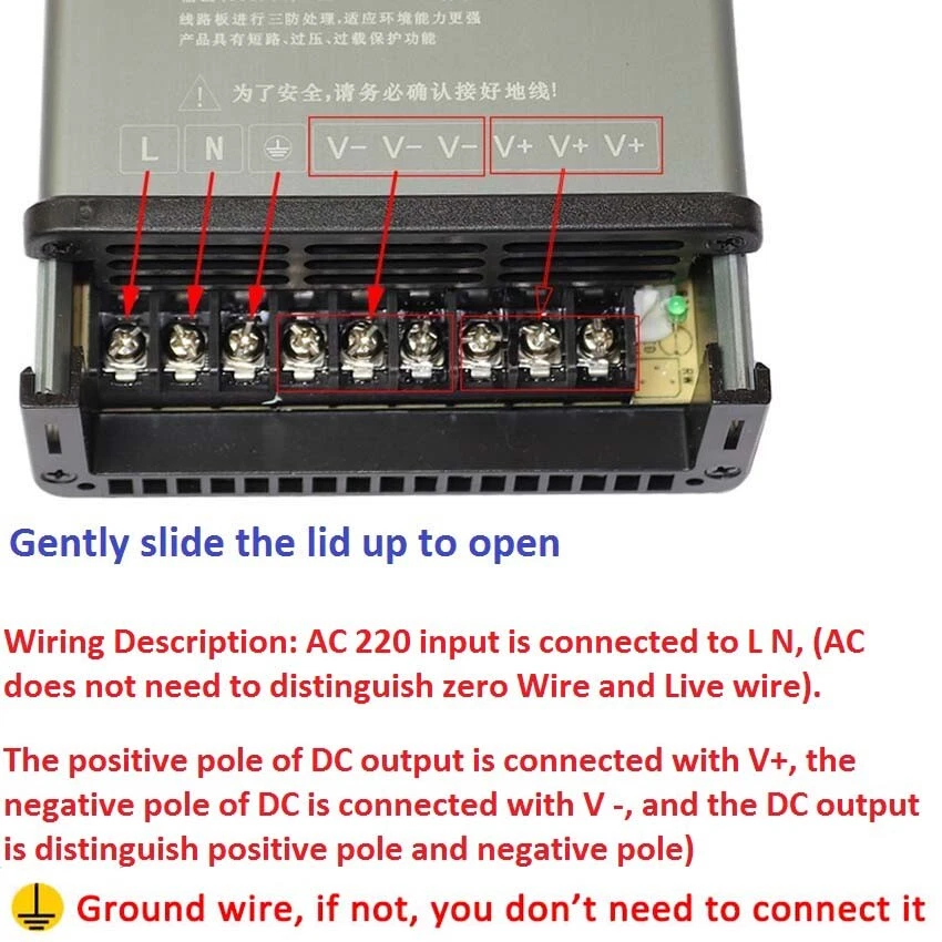 DC geregeltes Schaltnetzteil 3V 5V 9V 12V 13,8V 15V 18V 24V 36V 48V PSU - Bild 4 von 4