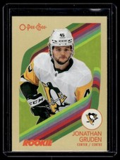 2023-24 O-Pee-Chee Blank Back Rookie Jonathan Gruden RC Pittsburgh Penguins