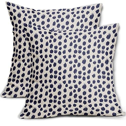Navy and top cream pillows