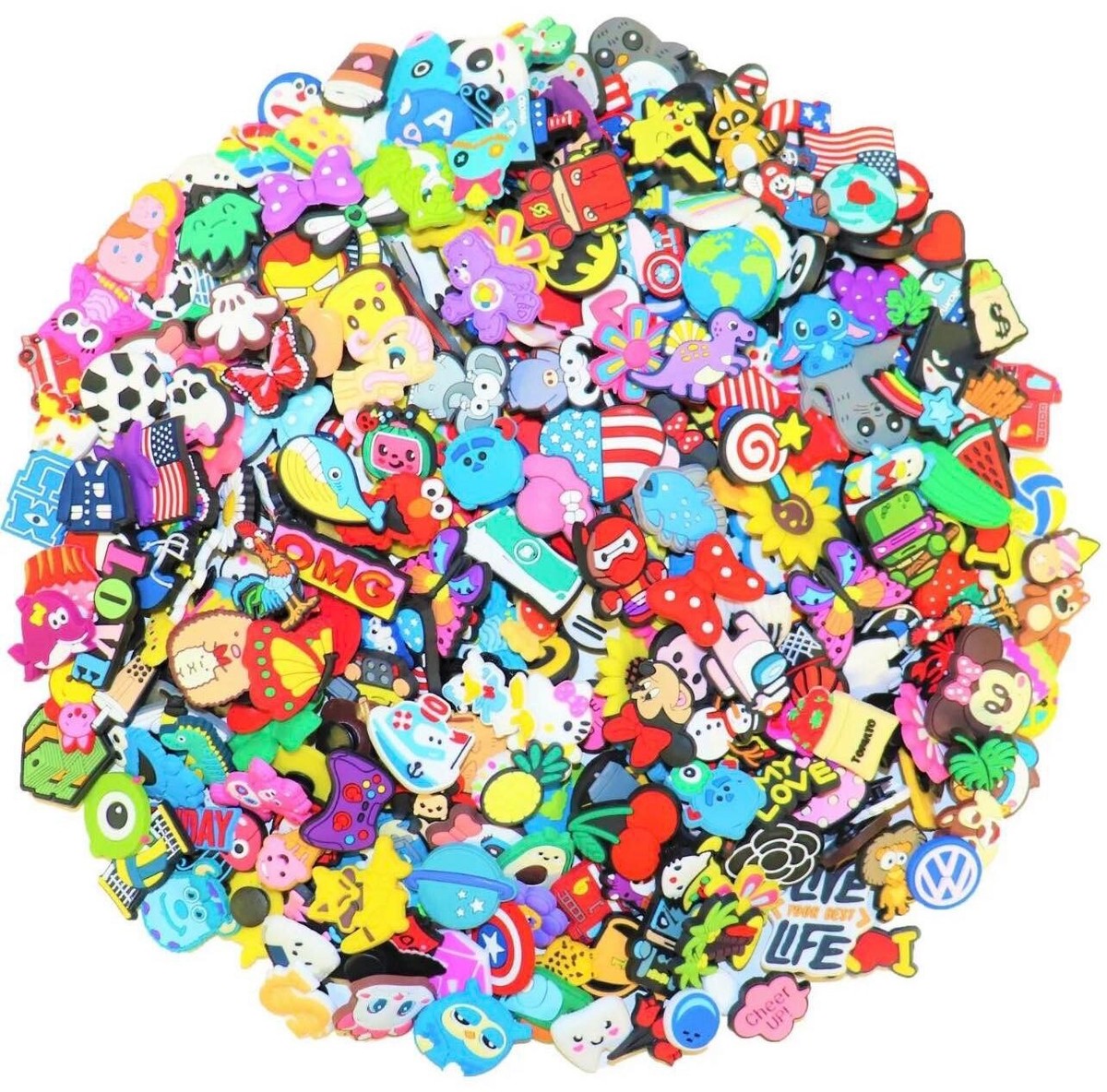 CROCS Jibbitz Charm Assortment in Multicolor Inclusive Rainbow Pride Crocs Shoe Charms | Proud Zebra main image 4