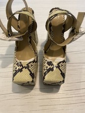 Bottega Venet Python Platform Kiwi Women?s Size UK 5 RRP �1045 #I482