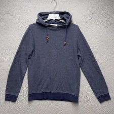 Frederik Anderson Copenhagen Hoodie Mens Medium Blue Pullover Sweater Knit