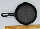 7" Vtg. Wagner Ware Sidney 0 1053 P No 3 Cast Iron Skillet Fry Pan 2 Pour Spouts