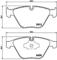 Brembo P 06 055X Bremsbelagsatz, Scheibenbremse FüR BMW