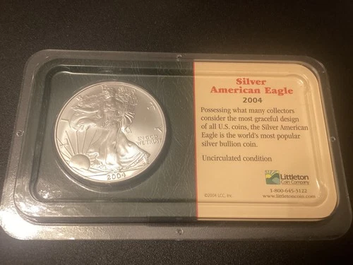 🔥  1 oz SILVER AMERICAN EAGLE UNCIRCULATED COIN 2001 SEALED 99.93 % PURE 🔥