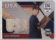 2020 Panini Elite Extra Edition USA Baseball Material Black Gage Workman 0u66