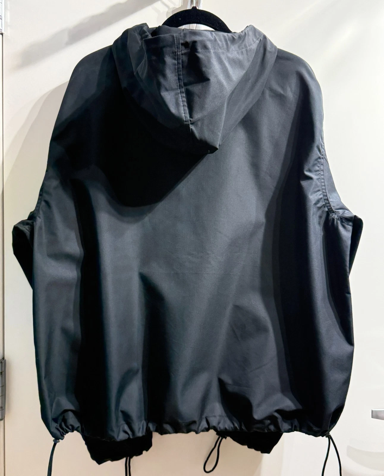ANTI-DO-TO Unisex XL Black Hooded Rain Jacket  Made in Italy MSRP $250.00  #104 image 11