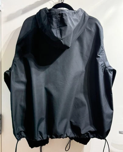 ANTI-DO-TO Unisex XL Black Hooded Rain Jacket  Made in Italy MSRP $250.00  #104 image 11