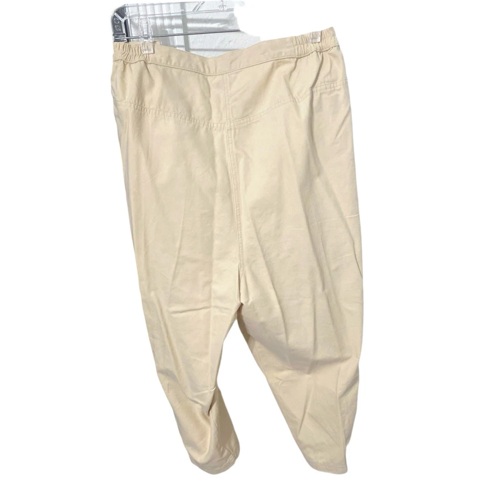 Pantalones Capri Liz&Me Caqui Talla Grande 24W Nuevos con Etiquetas Foto 2 de 4