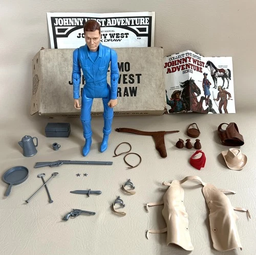 Marx Johnny West J W A  Quick Draw Johnny West  Box Set All Original