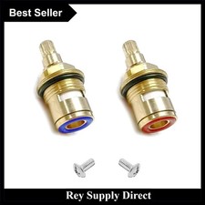 Replacement Tap Valve Set – Brass & Ceramic, Easy Install for Hot & Cold Taps