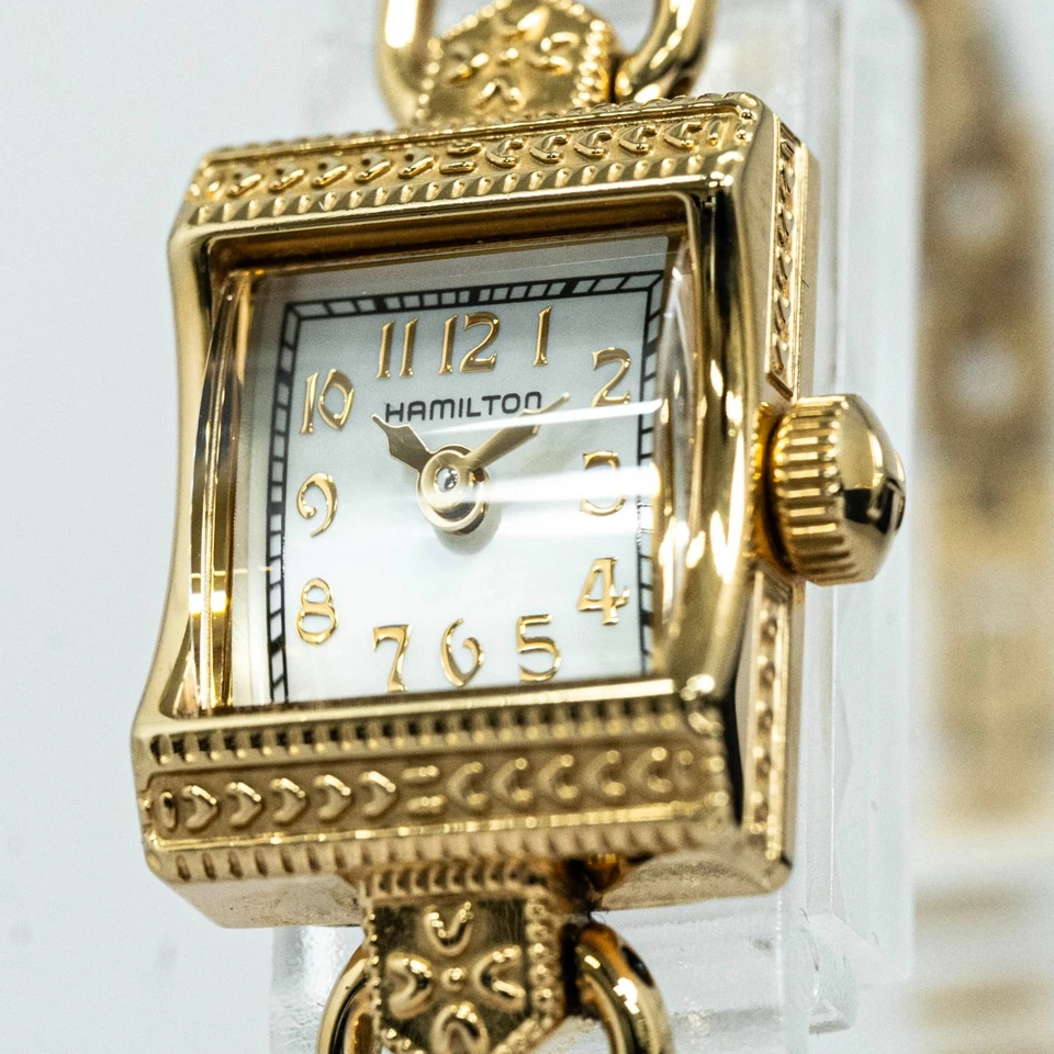 No Tariffs *Full Set* Hamilton American Classic H312310 Quartz Gold 15mm Women's - Image 4 of 4