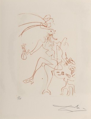 Salvador Dalí Viel Lärm um Shakespeare 1968 Bild 14 A1-A4 Plakat Kunst Gemälde